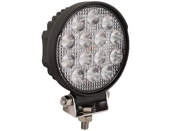1492127 – BUYERS PROD Spotlight, 36 Watt LED 5 Inch Round Aluminum Housing White Clear Polycarbonate Lens 1.83 Ampere...